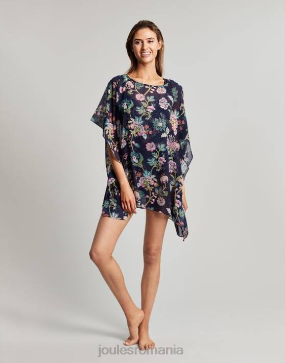 Joules femeilor rosanna acoperi 48DH133 îmbrăcăminte floral bleumarin | Joules Romania