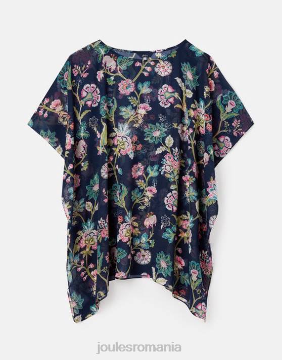 Joules femeilor rosanna acoperi 48DH133 îmbrăcăminte floral bleumarin | Joules Romania
