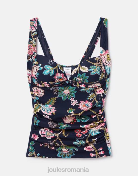 Joules femeilor tankini de iasomie 48DH126 îmbrăcăminte floral bleumarin | Joules bags