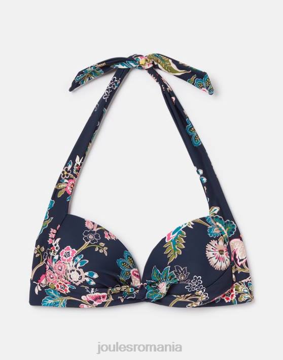 Joules femeilor top de bikini iasomie 48DH132 îmbrăcăminte floral bleumarin | Joules bags