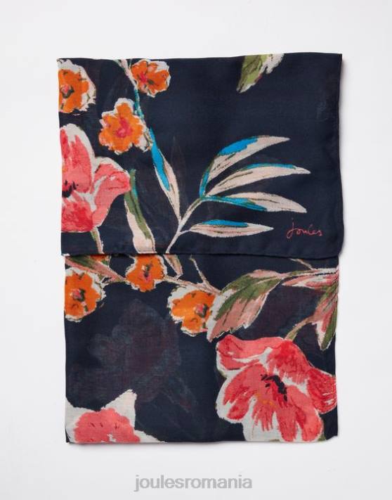 Joules femeilor eșarfă țesătură ușoară river cu imprimeu retangle 48DH155 accesorii vârf floral | Joules cizme