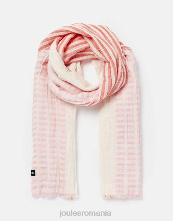 Joules femeilor eșarfă textura orla 48DH83 accesorii multi roz | Joules cizme