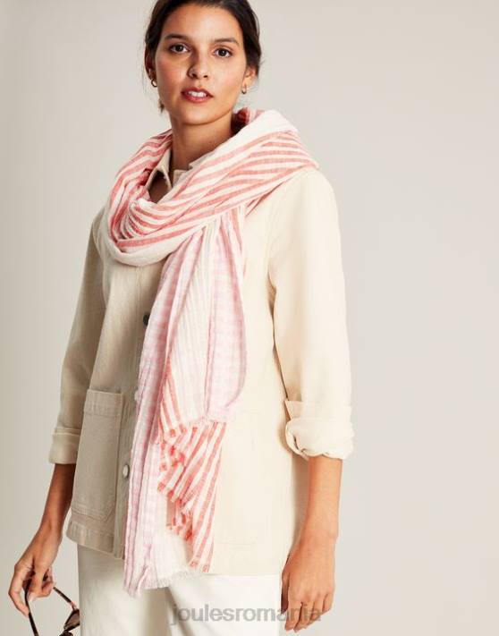 Joules femeilor eșarfă textura orla 48DH83 accesorii multi roz | Joules cizme