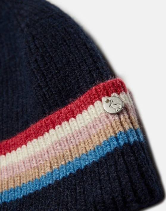 Joules femeilor palarie tricotata vera 48DH161 accesorii marina franceză | Joules cizme
