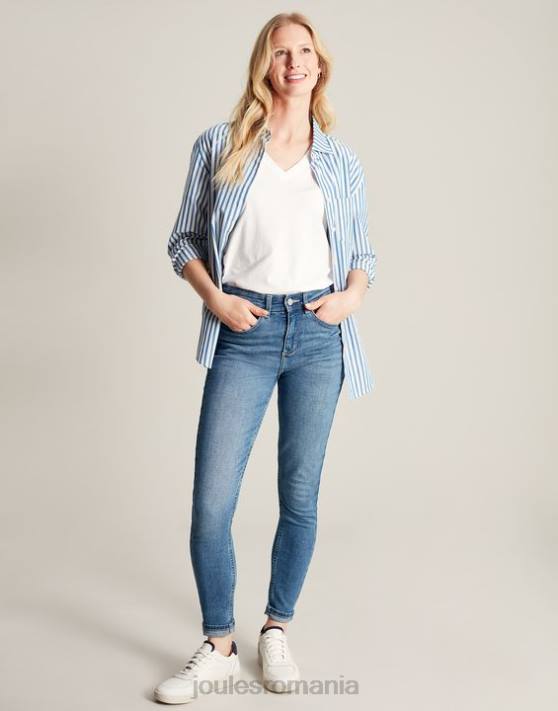Joules femeilor blugi skinny stretch monroe cu talie mare 48DH1 îmbrăcăminte denim lejer | Joules Romania