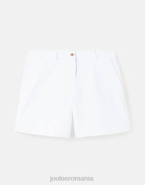 Joules femeilor pantaloni scurți chino cruise de lungime medie 48DH74 îmbrăcăminte alb strălucitor | Joules cizme