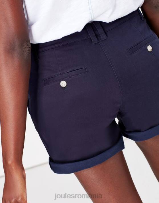 Joules femeilor pantaloni scurți chino cruise de lungime medie 48DH82 îmbrăcăminte marina franceză | Joules Romania
