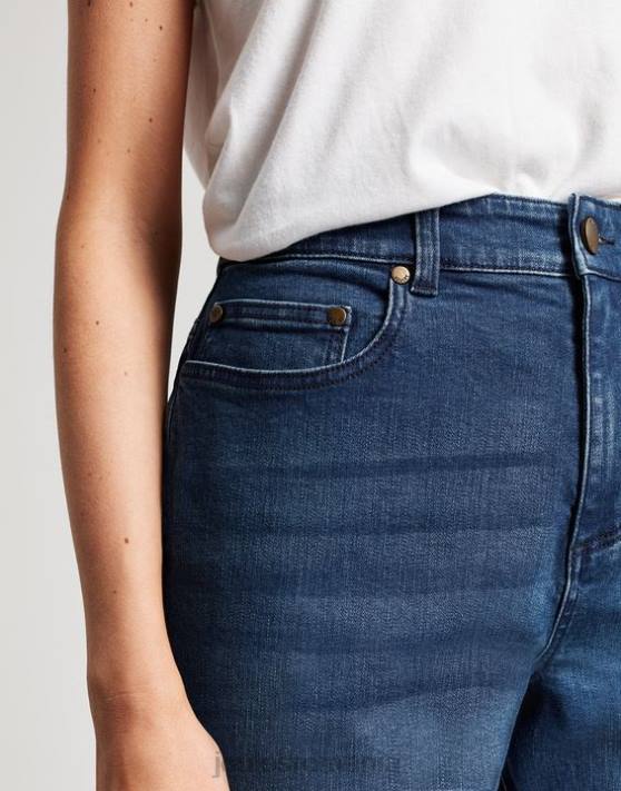 Joules femeilor pantaloni scurți lungi din denim shirley 48DH73 îmbrăcăminte mijlocul indigo | Joules Romania