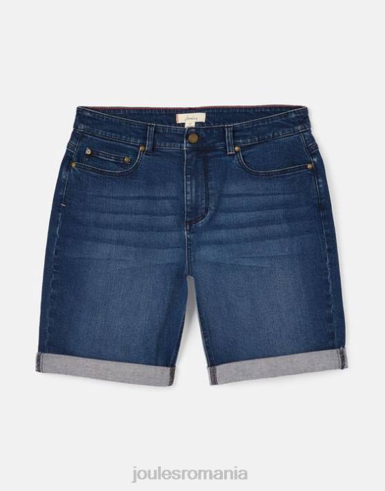 Joules femeilor pantaloni scurți lungi din denim shirley 48DH73 îmbrăcăminte mijlocul indigo | Joules Romania