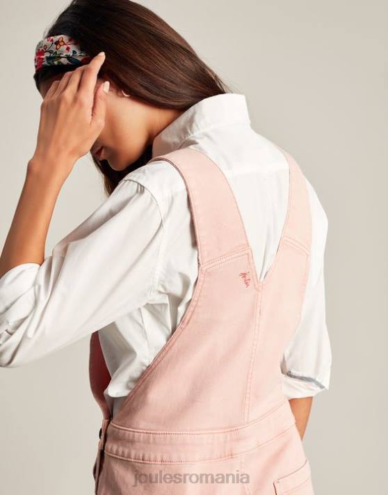 Joules femeilor salopetă din denim cu rampă 48DH109 îmbrăcăminte roz | Joules Romania