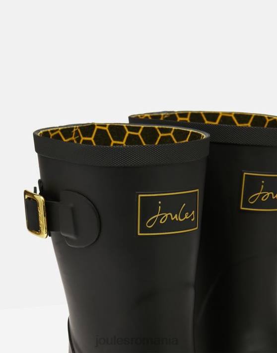 Joules femeilor cizme de ploaie cu imprimeu de înălțime medie molly 48DH149 încălţăminte albină gravată cu aur | Joules cizme