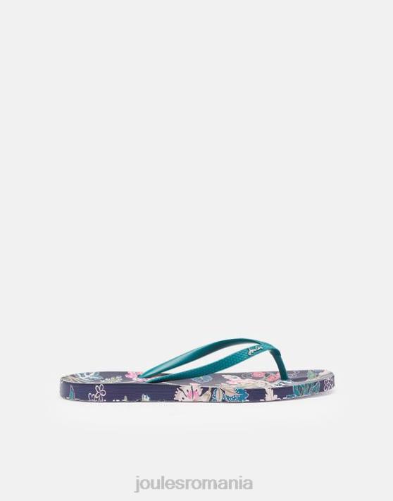 Joules femeilor șlapi sunvale 48DH154 încălţăminte floral bleumarin | Joules Romania