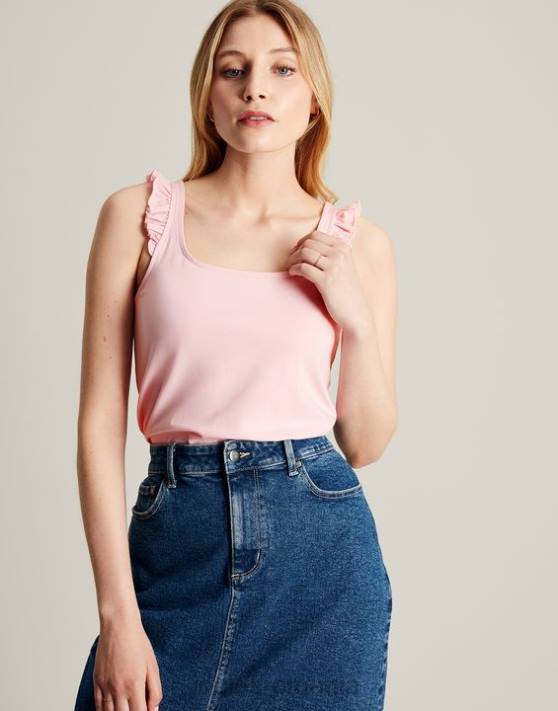 Joules femeilor rezervor claire frill 48DH117 îmbrăcăminte roz | Joules bags