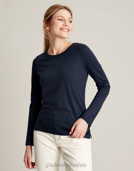Joules femeilor top cu mânecă lungă Holly Crew 48DH36 îmbrăcăminte marina franceză | Joules bags