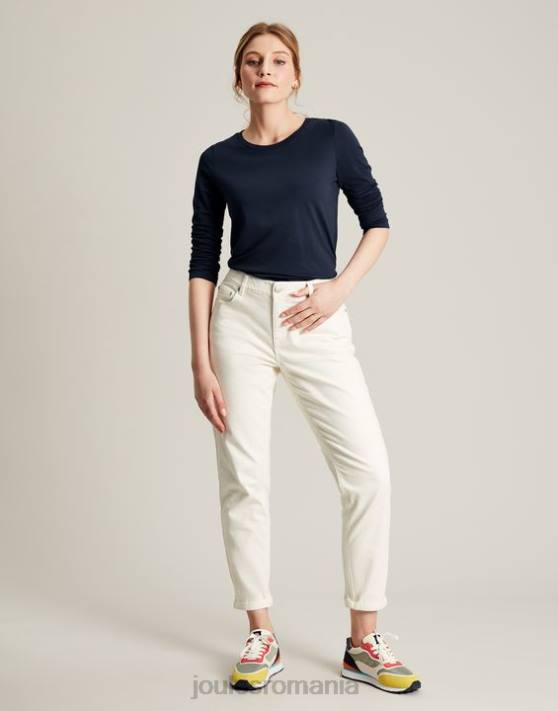 Joules femeilor top cu mânecă lungă Holly Crew 48DH36 îmbrăcăminte marina franceză | Joules bags