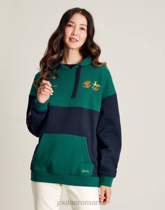 Joules femeilor hanorac bramham unisex cu glugă 48DH68 îmbrăcăminte Pacific | Joules cizme