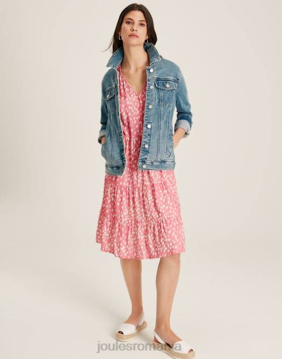 Joules femeilor jachetă de denim relaxată Arkley 48DH24 îmbrăcăminte albastru deschis | Joules bags
