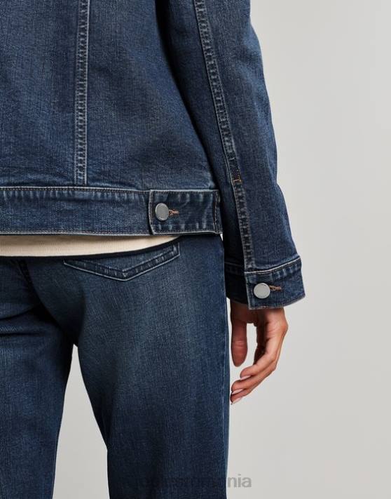 Joules femeilor jachetă de denim relaxată Arkley 48DH57 îmbrăcăminte indigo | Joules bags