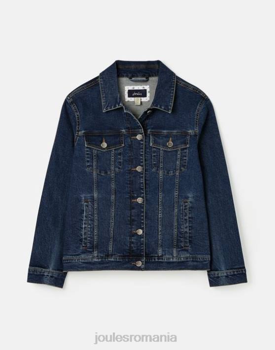 Joules femeilor jachetă de denim relaxată Arkley 48DH57 îmbrăcăminte indigo | Joules bags