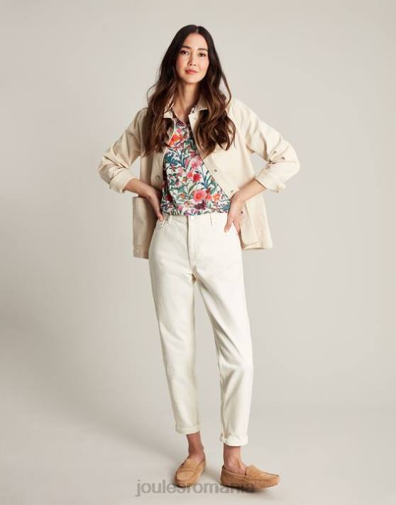 Joules femeilor jachetă denim alice 48DH45 îmbrăcăminte ecru | Joules bags