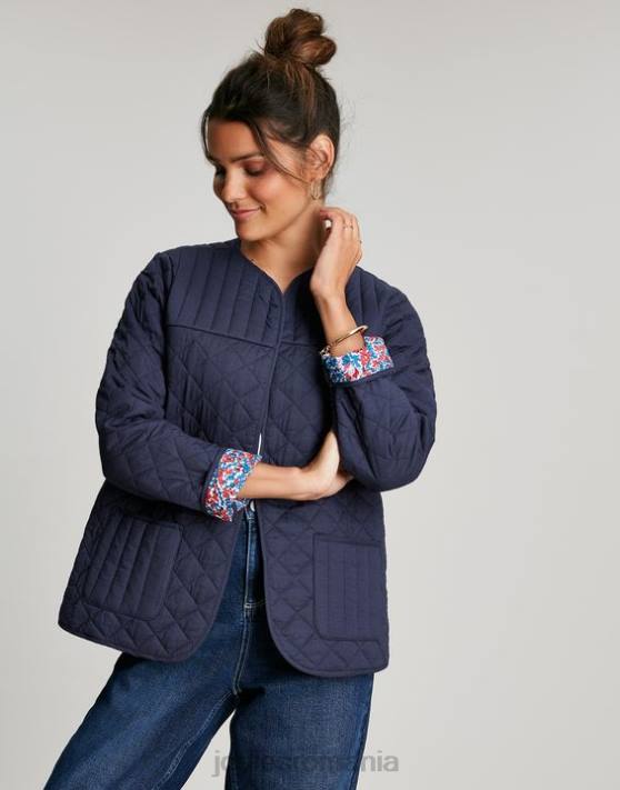 Joules femeilor jachetă matlasată 48DH136 îmbrăcăminte indigo | Joules Romania