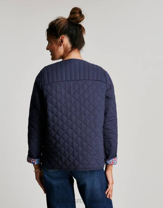 Joules femeilor jachetă matlasată 48DH136 îmbrăcăminte indigo | Joules Romania