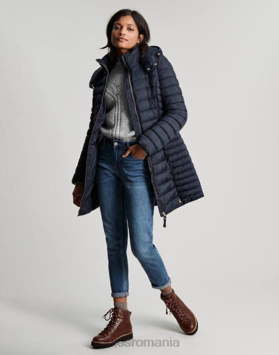 Joules femeilor palton lung canterbury 48DH95 îmbrăcăminte marina marina | Joules cizme