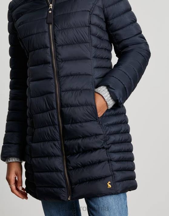 Joules femeilor palton lung canterbury 48DH95 îmbrăcăminte marina marina | Joules cizme