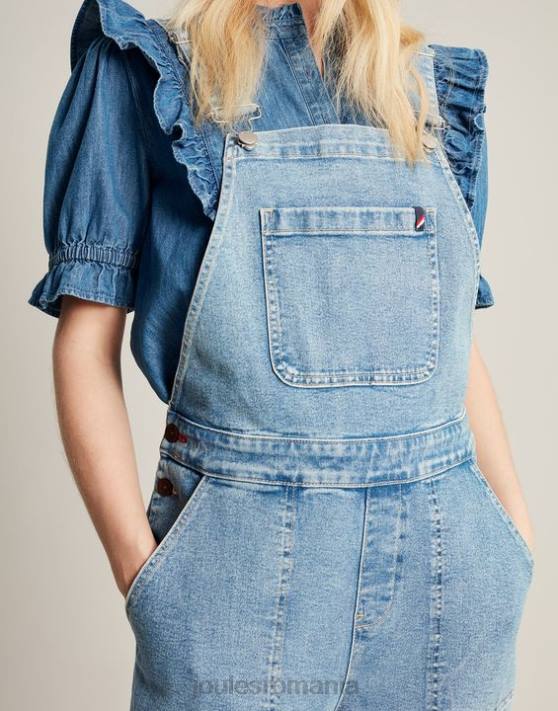 Joules femeilor salopete cu picioare drepte 48DH61 îmbrăcăminte indigo deschis | Joules Romania