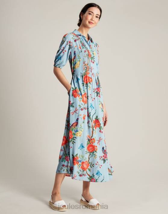 Joules femeilor rochie cămașă de culoare chihlimbar 48DH12 îmbrăcăminte albastru floral | Joules bags
