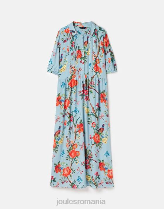 Joules femeilor rochie cămașă de culoare chihlimbar 48DH12 îmbrăcăminte albastru floral | Joules bags