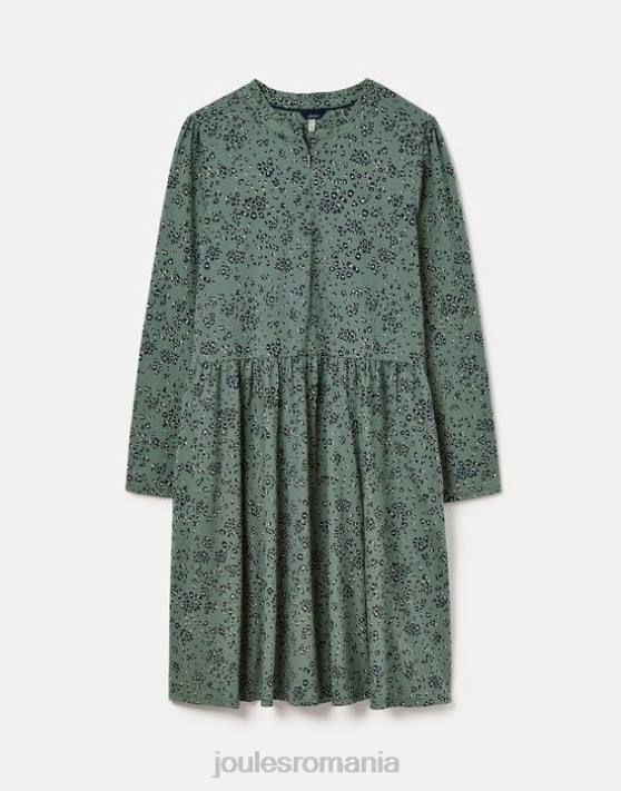 Joules femeilor rochie din jerse aurora cu fermoar 48DH19 îmbrăcăminte leopard de dafin | Joules Romania