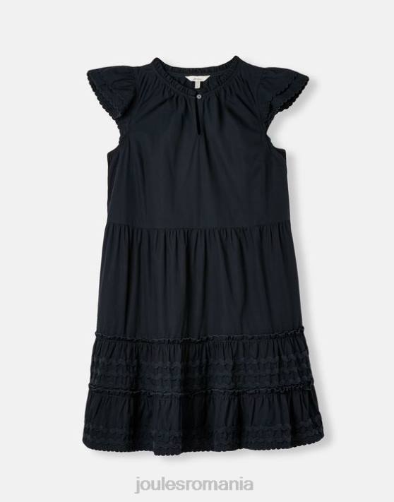 Joules femeilor rochie grace scurtă cu volan 48DH29 îmbrăcăminte marina marina | Joules cizme