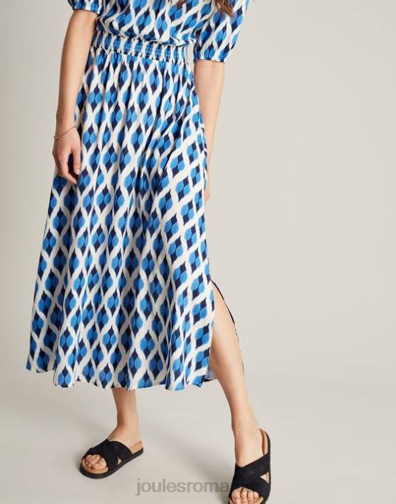Joules femeilor rochie rochelle 48DH48 îmbrăcăminte ikat albastru | Joules bags