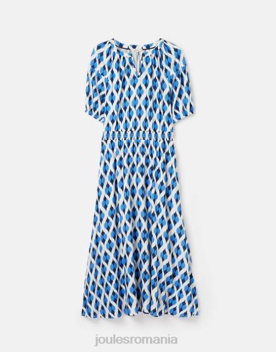 Joules femeilor rochie rochelle 48DH48 îmbrăcăminte ikat albastru | Joules bags