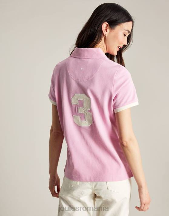 Joules femeilor tricou polo beaufort 48DH72 îmbrăcăminte roz deschis | Joules bags