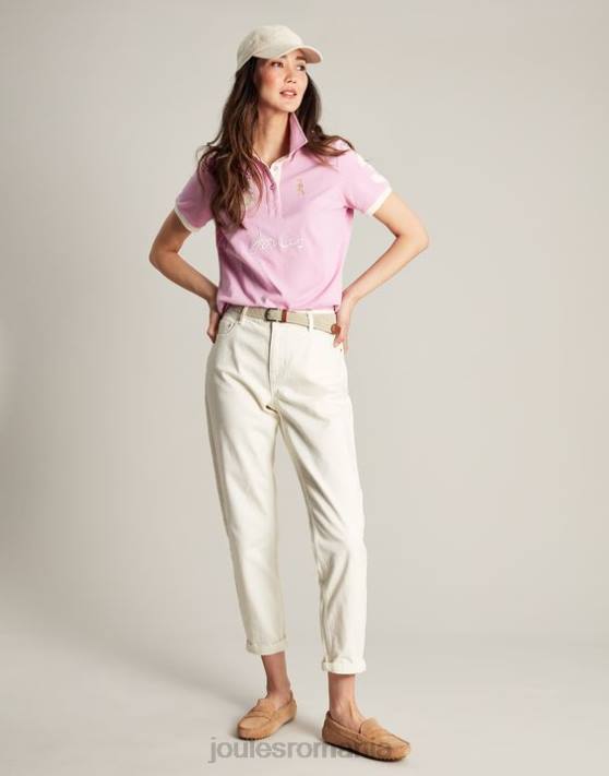 Joules femeilor tricou polo beaufort 48DH72 îmbrăcăminte roz deschis | Joules bags