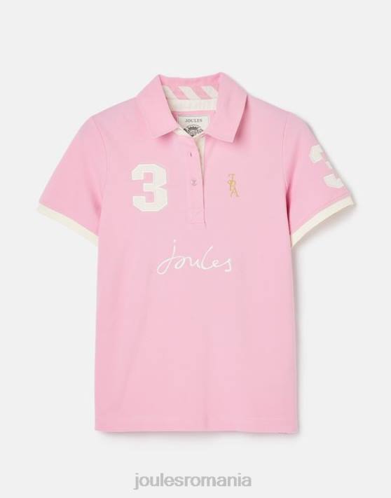 Joules femeilor tricou polo beaufort 48DH72 îmbrăcăminte roz deschis | Joules bags