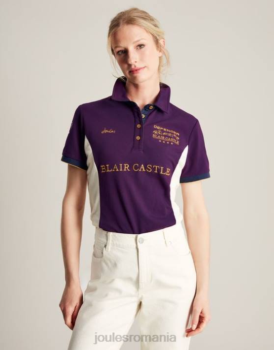 Joules femeilor tricou polo blair 48DH127 îmbrăcăminte boabe violete | Joules Romania