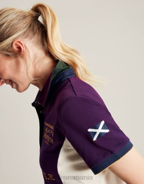 Joules femeilor tricou polo blair 48DH127 îmbrăcăminte boabe violete | Joules Romania
