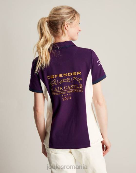 Joules femeilor tricou polo blair 48DH127 îmbrăcăminte boabe violete | Joules Romania
