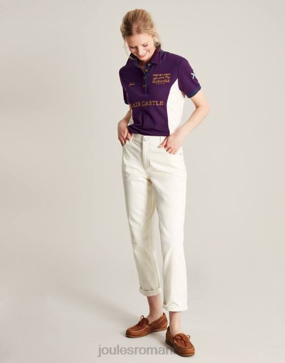 Joules femeilor tricou polo blair 48DH127 îmbrăcăminte boabe violete | Joules Romania