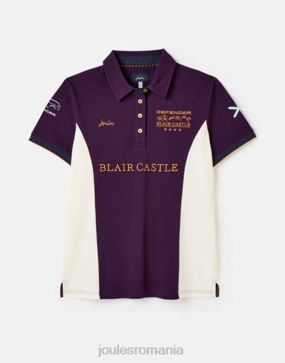 Joules femeilor tricou polo blair 48DH127 îmbrăcăminte boabe violete | Joules Romania