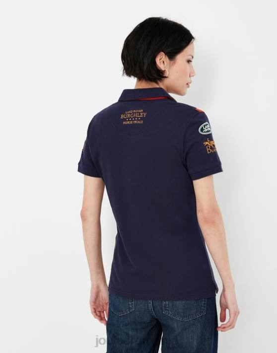 Joules femeilor tricou polo burghley 2022 48DH135 îmbrăcăminte marina franceză | Joules bags