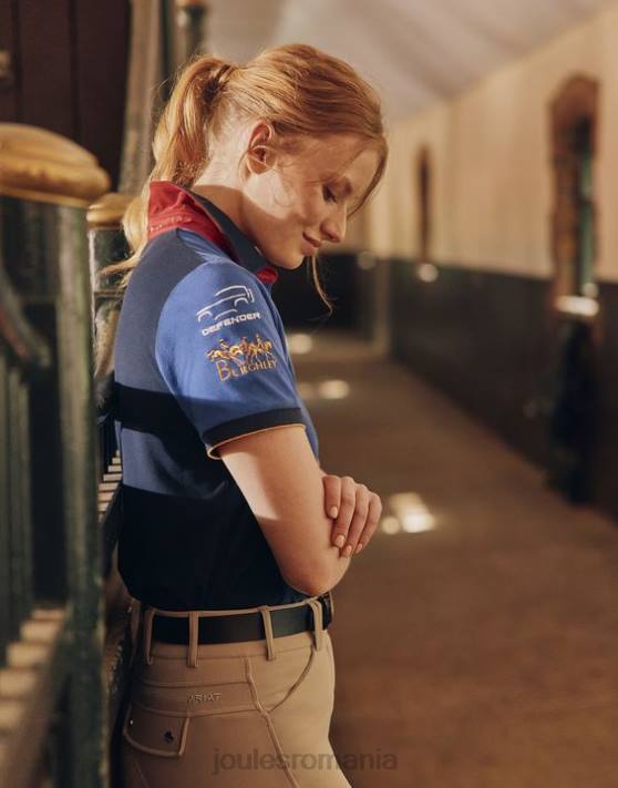 Joules femeilor tricou polo burghley 48DH114 îmbrăcăminte albastru închis | Joules bags