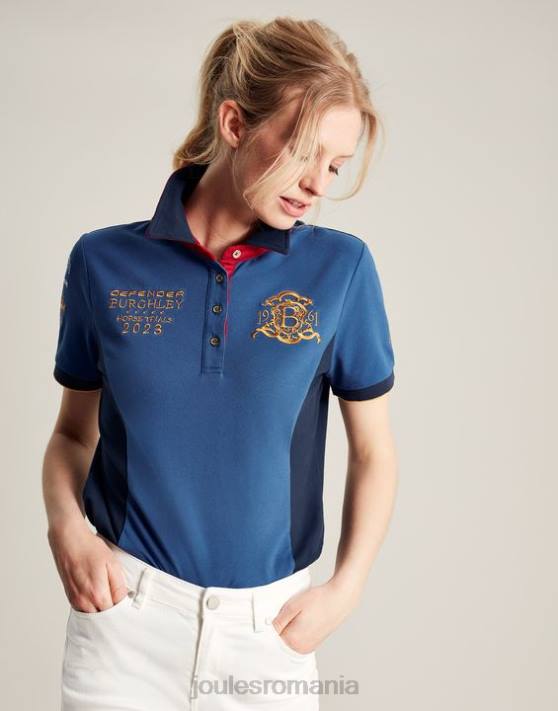 Joules femeilor tricou polo burghley 48DH114 îmbrăcăminte albastru închis | Joules bags