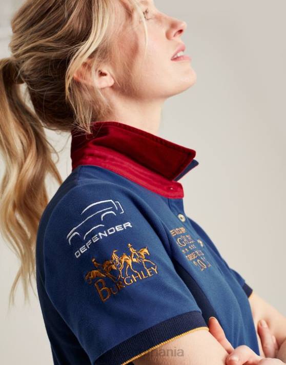 Joules femeilor tricou polo burghley 48DH114 îmbrăcăminte albastru închis | Joules bags
