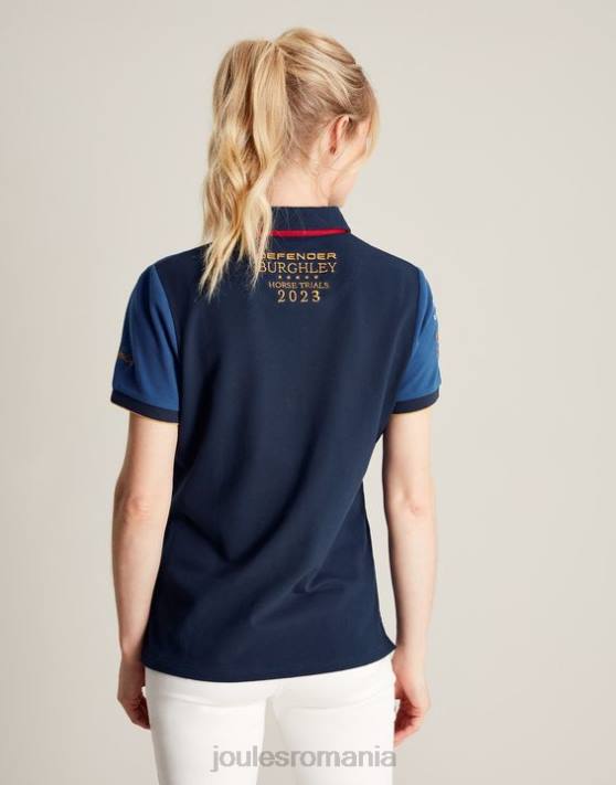 Joules femeilor tricou polo burghley 48DH114 îmbrăcăminte albastru închis | Joules bags