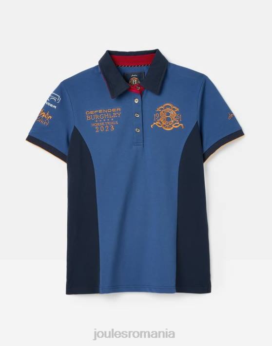 Joules femeilor tricou polo burghley 48DH114 îmbrăcăminte albastru închis | Joules bags
