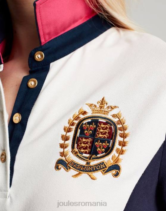 Joules femeilor tricou polo împodobit badminton 48DH75 îmbrăcăminte cremă | Joules bags